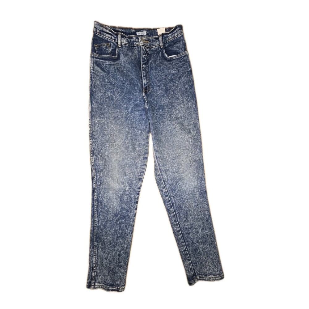 Vintage Jordache Basics Acid Wash Jeans Made USA 90s 80s Sz 14 Straight Leg EUC